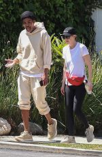 ELLEN POMPEO Out Hiking with Chris Ivery in Los Feliz 04/21/2025