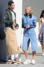 ELSA HOSK and Stefon Diggs Filming UGGs New Ad Campaign in Venice Beach 04/02/2025