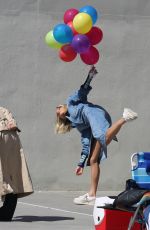 ELSA HOSK and Stefon Diggs Filming UGGs New Ad Campaign in Venice Beach 04/02/2025