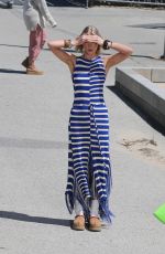 ELSA HOSK and Stefon Diggs Filming UGGs New Ad Campaign in Venice Beach 04/02/2025