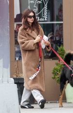 EMILY RATAJKOWSKI Out Walking Her Dog in New York 04/16/2025