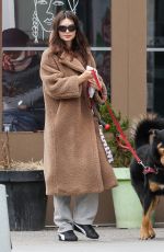 EMILY RATAJKOWSKI Out Walking Her Dog in New York 04/16/2025