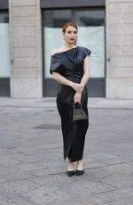 EMMA ROBERTS Arrives at Kiko Event in Milan 04/08/2025