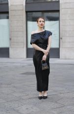 EMMA ROBERTS Arrives at Kiko Event in Milan 04/08/2025