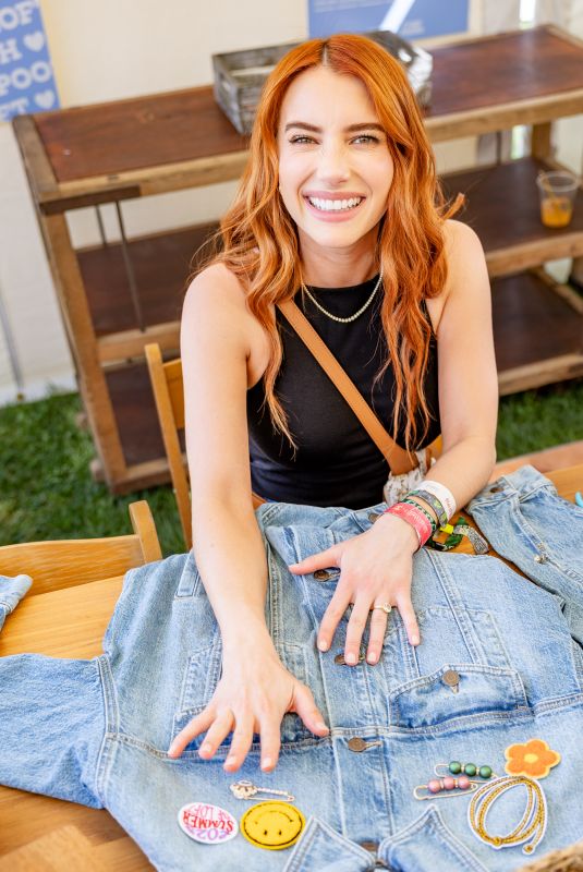 EMMA ROBERTS at Camp Poosh in Desert in Thermal 04/12/2025