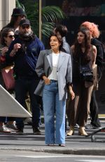 EVA LONGORIA on the Set of L