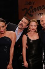 FLORENCE PUGH and HANNAH JOHN-KAMEN at Jimmy Kimmel Live! 04/28/2025