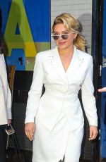 FLORENCE PUGH Arrives at Good Morning America in New York City 04/30/2025