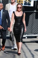 FLORENCE PUGH Arrives at Jimmy Kimmel Live in Hollywood 04/28/2025