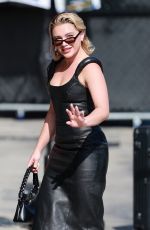 FLORENCE PUGH Arrives at Jimmy Kimmel Live in Hollywood 04/28/2025