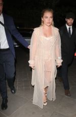 FLORENCE PUGH Heading to Thunderbolts Premiere Afterparty in London 04/22/2025