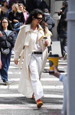 GEORGIA FOWLER Out with Baby After Coffee in New York 04/14/2025