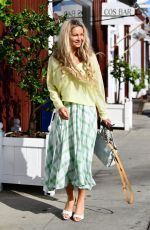 GIA SKOVA Meeting Friends at Country Mart in Brentwood 04/26/2025