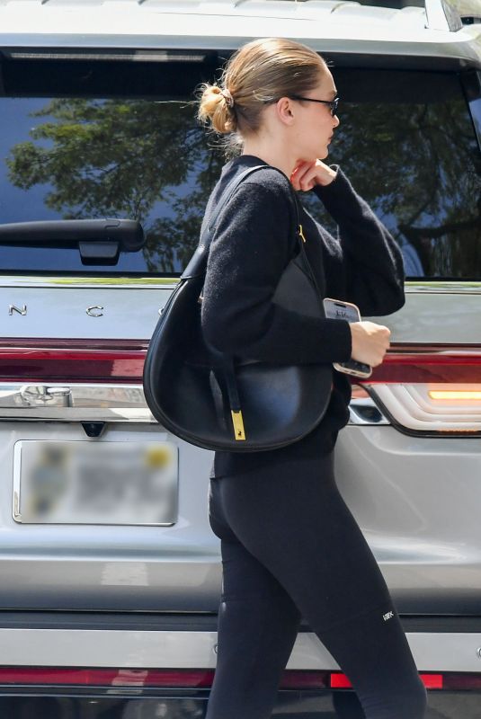 GIGI and YOLANDA HADID Visits Bradley Cooper