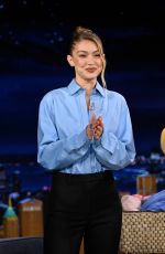 GIGI HADID at Tonight Show Starring Jimmy Fallon 04/08/2025