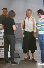 GILLIAN ANDERSON Night Out at Sushi Park in West Hollywood 04/04/2025