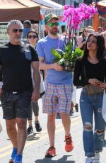 GOLNESA GHARACHEDAGHI and Reza Farahan Shopping at Studio City Farmers Market 04/20/2025