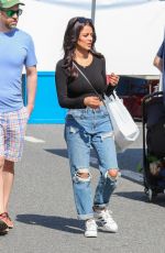 GOLNESA GHARACHEDAGHI and Reza Farahan Shopping at Studio City Farmers Market 04/20/2025