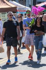 GOLNESA GHARACHEDAGHI and Reza Farahan Shopping at Studio City Farmers Market 04/20/2025