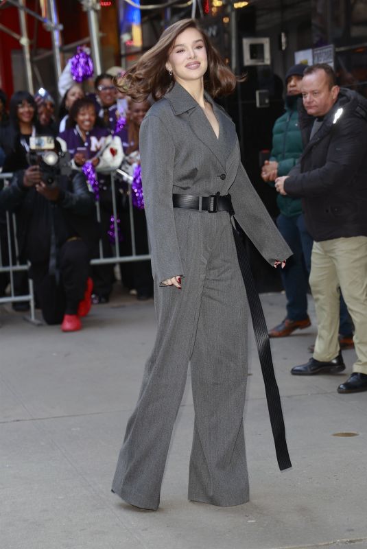 HAILEE STEINFELD Arrives at Good Morning America in New York 04/02/2025