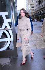 HAILEE STEINFELD Arrives for Taping of The View in New York City 04/07/2025