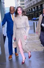 HAILEE STEINFELD Arrives for Taping of The View in New York City 04/07/2025