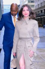 HAILEE STEINFELD Arrives for Taping of The View in New York City 04/07/2025