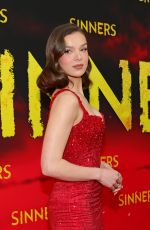 HAILEE STEINFELD at Sinners Premiere in New York 04/03/2025