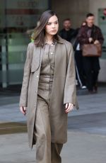 HAILEE STEINFELD Visits BBC Radio One Studios in London 04/14/2025