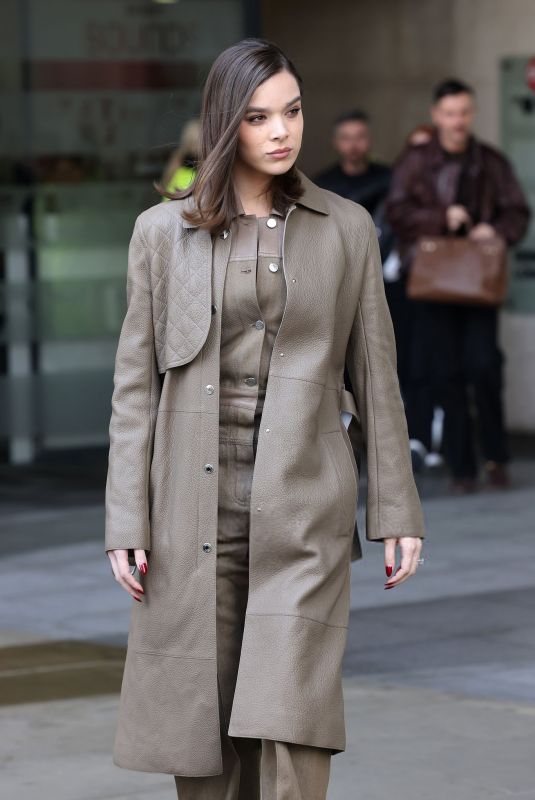HAILEE STEINFELD Visits BBC Radio One Studios in London 04/14/2025