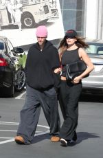 HAILEY and Justin BIEBER Arrives at a Restaurant in Los Angeles 04/05/2025