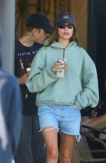 HAILEY and Justin BIEBER Leaves a Coffee Shop in Indio 04/10/2025