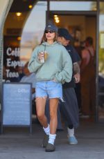 HAILEY and Justin BIEBER Leaves a Coffee Shop in Indio 04/10/2025