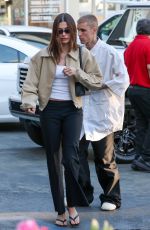 HAILEY and Justin BIEBER Out for Date Night at Sushi Park in West Hollywood 03/21/2025