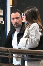HAILEY BIEBER Out for Dinner with Anthony Vaccarello at Sushi Park in Los Angeles 04/17/2025