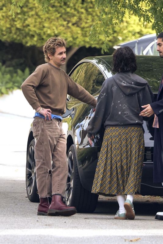 HALSEY and Avan Jogia Meeting Her Ex, Alev Aydin in Los Angeles 04/07/2025