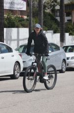 HAYLEY ROBERTS Enjoying a Bike Ride Out in Los Angeles 04/02/2025