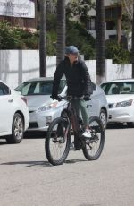 HAYLEY ROBERTS Enjoying a Bike Ride Out in Los Angeles 04/02/2025