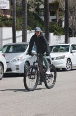 HAYLEY ROBERTS Enjoying a Bike Ride Out in Los Angeles 04/02/2025