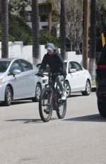 HAYLEY ROBERTS Enjoying a Bike Ride Out in Los Angeles 04/02/2025