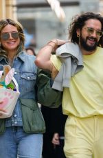 HEIDI KLUM and Tom Kaulitz Share a Kiss on Easter Sunday in New York City 04/20/2025
