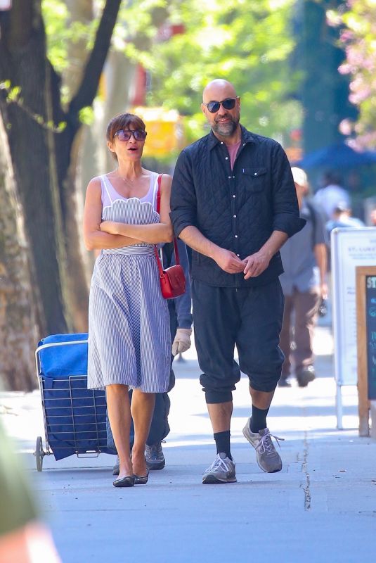 HELENA CHRISTENSEN Out with a Mystery Man 04/23/2025