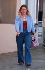 HILARY DUFF Leaves a Dermatology Appointment in Beverly Hills 04/11/2025