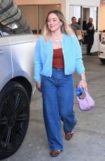 HILARY DUFF Leaves a Dermatology Appointment in Beverly Hills 04/11/2025