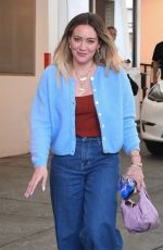 HILARY DUFF Leaves a Dermatology Appointment in Beverly Hills 04/11/2025