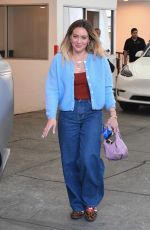 HILARY DUFF Leaves a Dermatology Appointment in Beverly Hills 04/11/2025