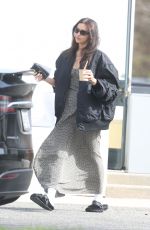 IRINA SHAYK Out Grabbing Food and Frinks from a Coffee Shop in The Hamptons 04/20/2025