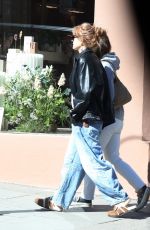 ISLA FISHER in an Oversized Leather Jacket and Shades Out in Hampstead 04/08/2025