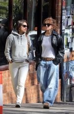 ISLA FISHER in an Oversized Leather Jacket and Shades Out in Hampstead 04/08/2025