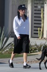 JENNA ORETGA Walking Her Dog Out in Palm Springs 04/21/2025